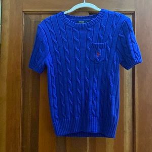 Ralph Lauren cable knit, short sleeve sweater